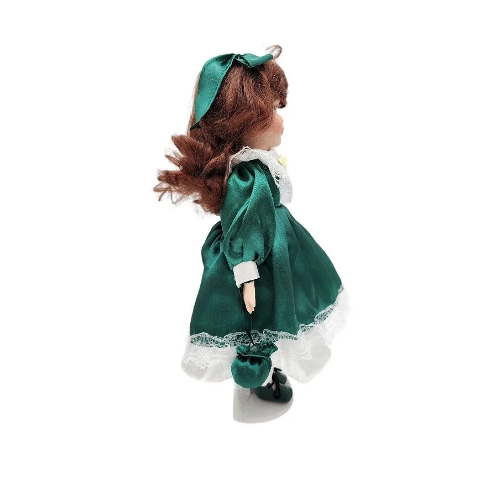 Classical Treasures Porcelain Doll Green Dress COA Stand 12